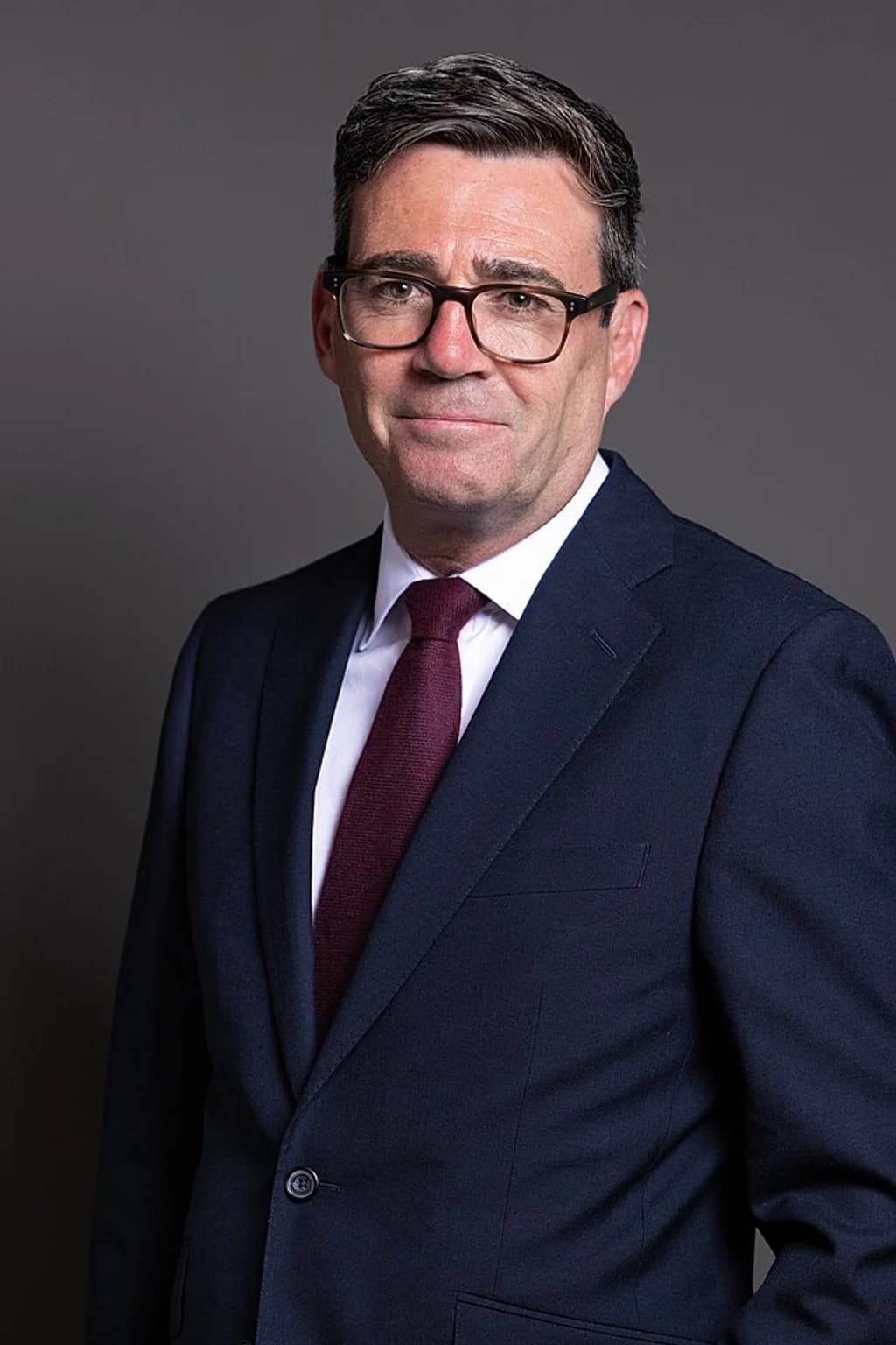 Official portrait photograph of Andy Burnham
