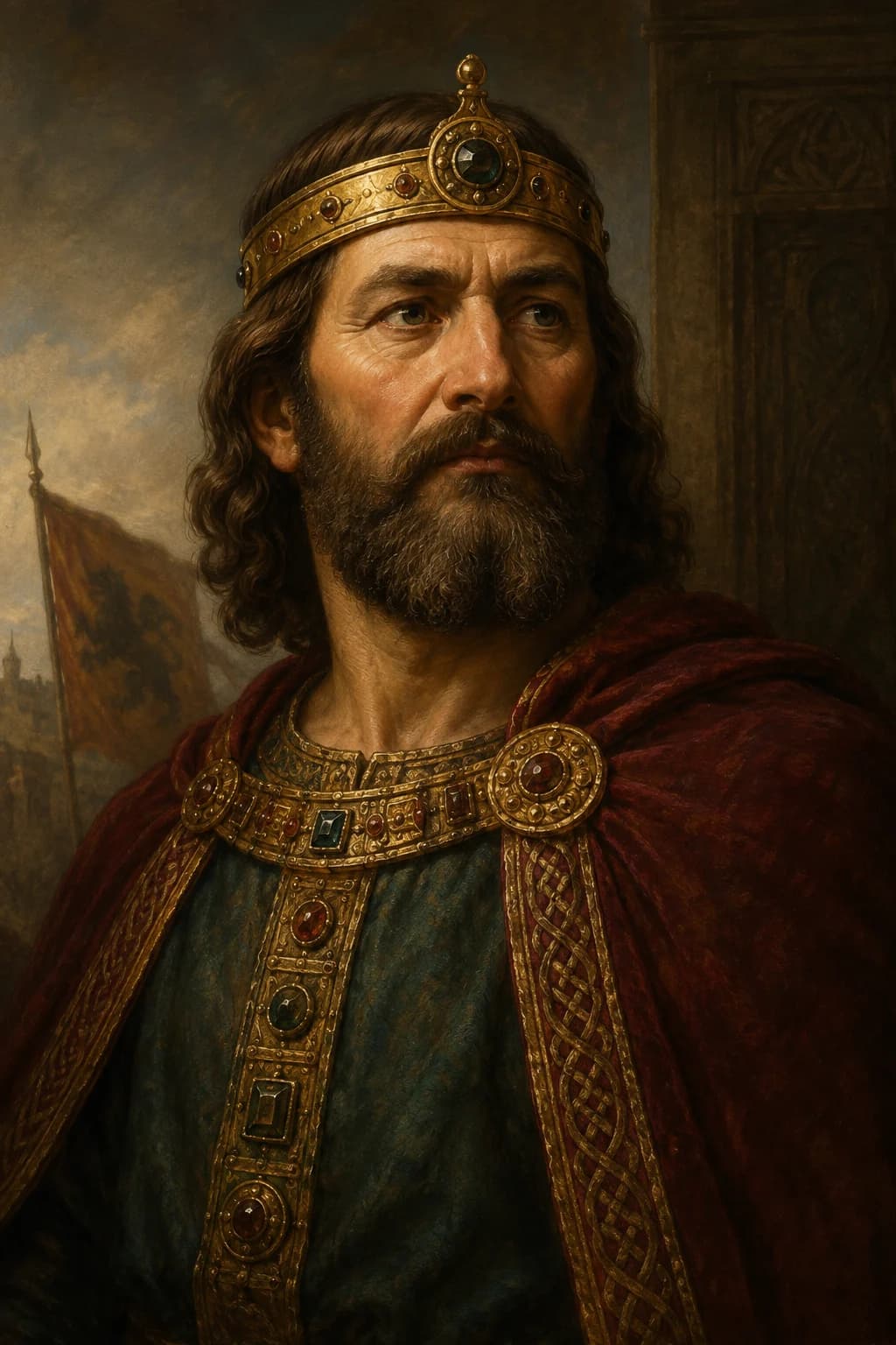 AI-generated portrait of Desiderius, last king of the Lombards