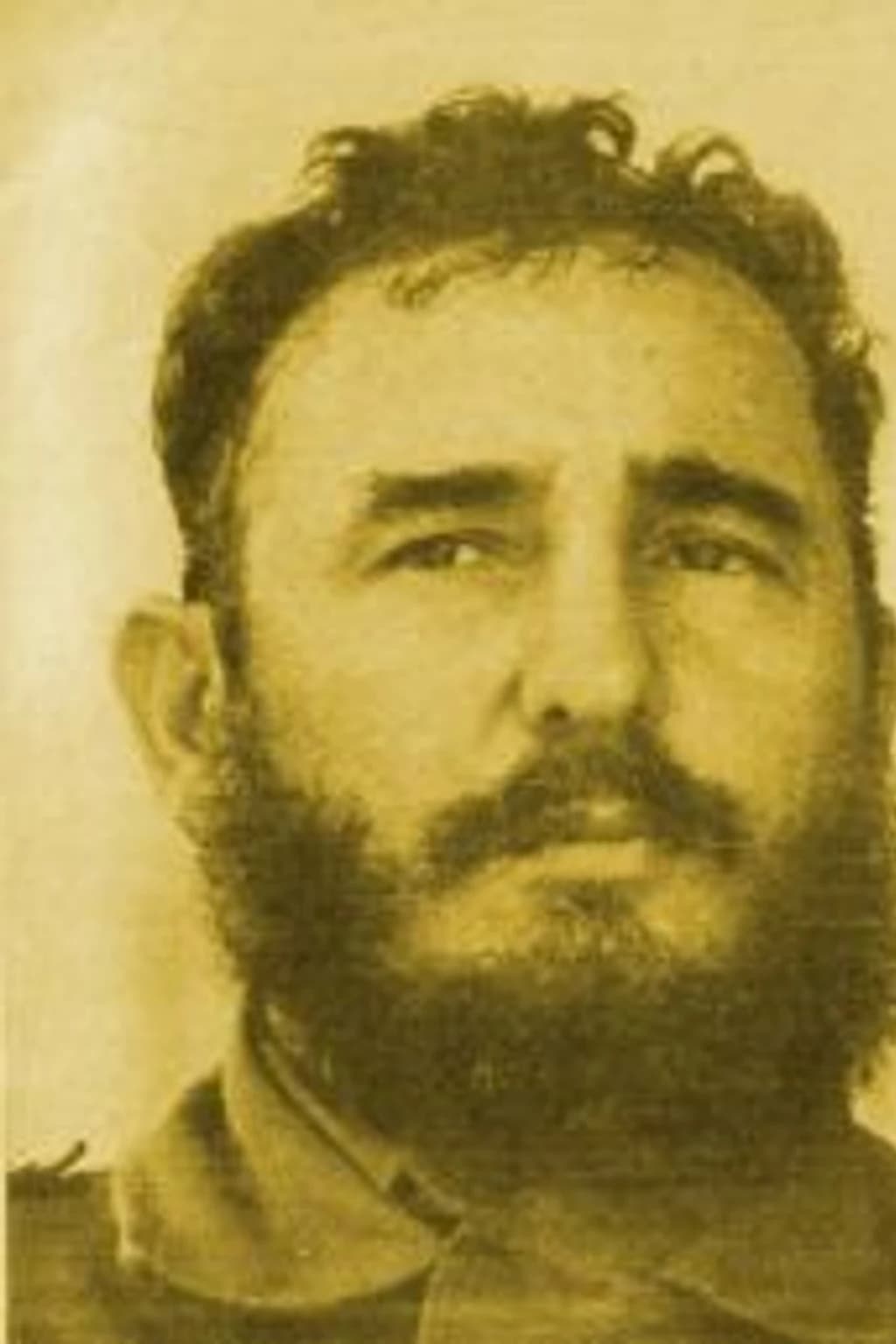 Portrait photograph of Fidel Castro