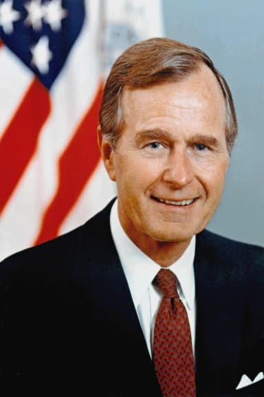 Portrait photograph of George H. W. Bush
