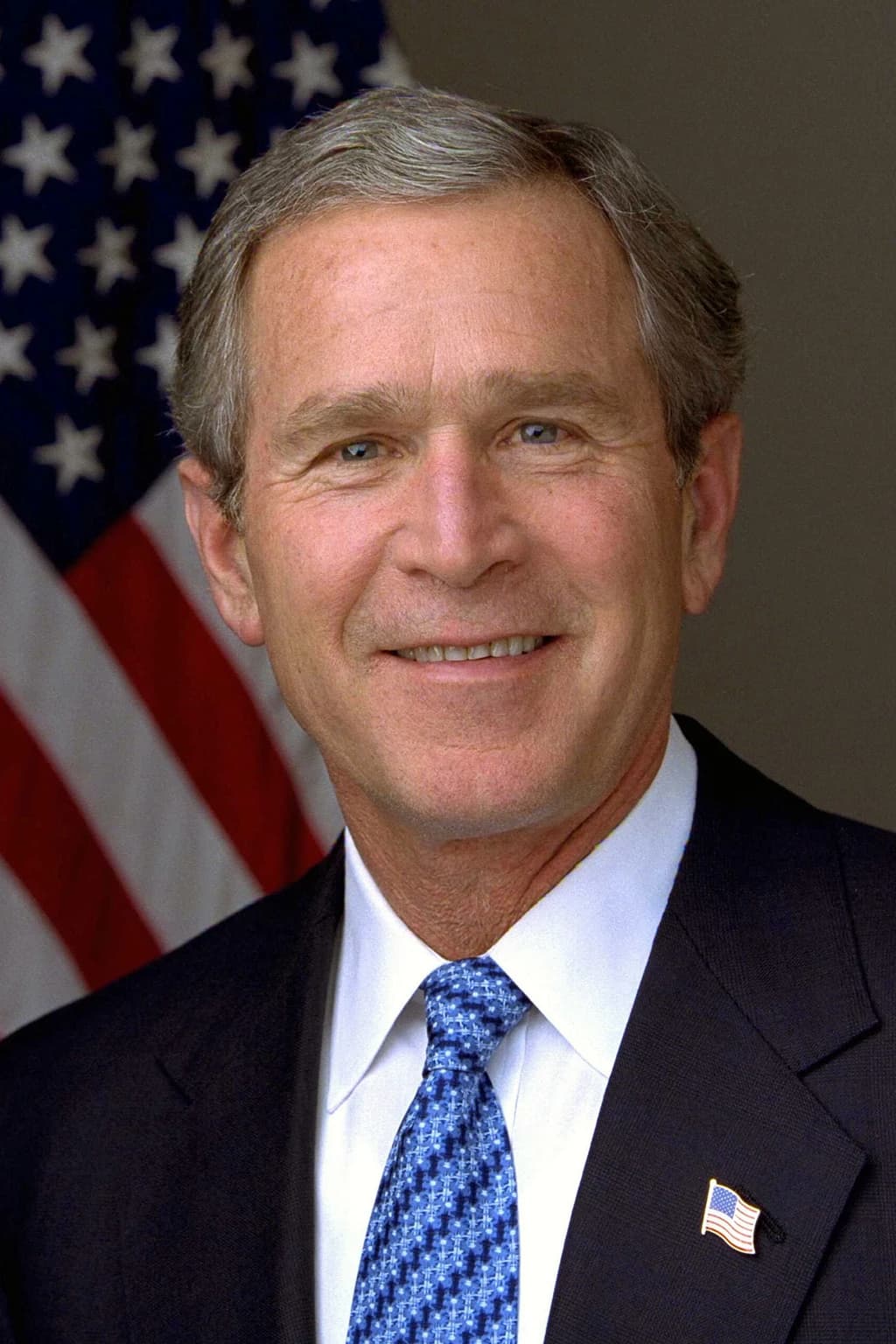 Official portrait photograph of George W. Bush