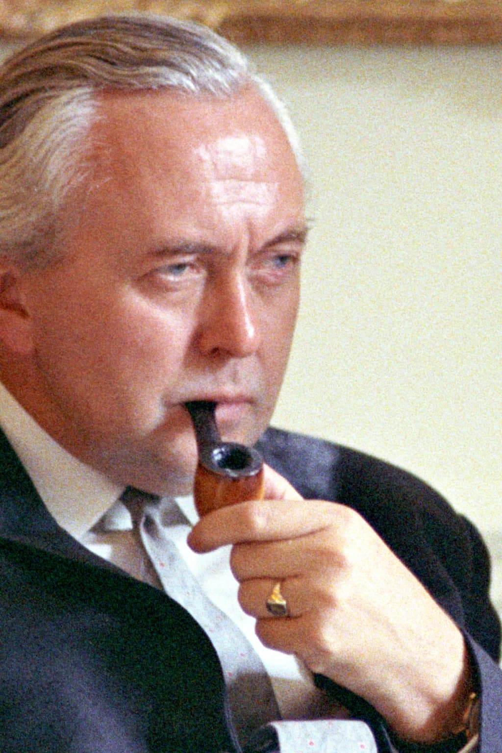 Portrait photograph of Harold Wilson