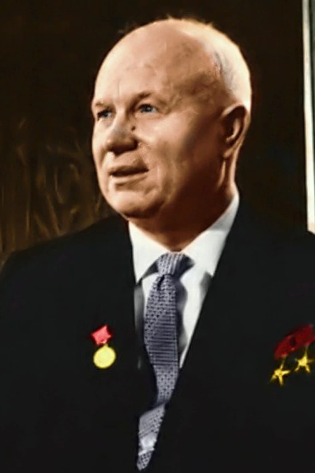 Portrait photograph of Nikita Khrushchev