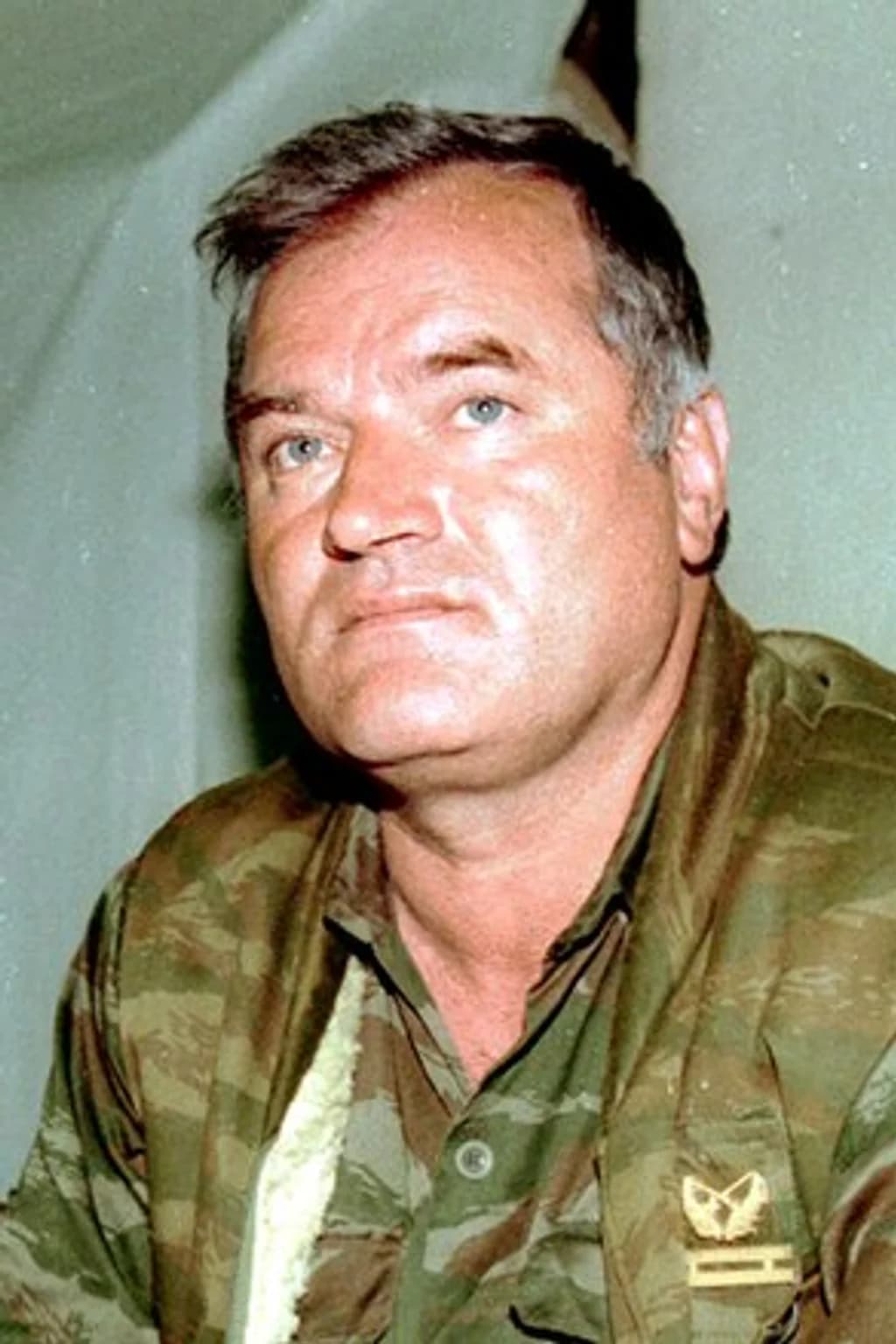 Portrait photograph of Ratko Mladic