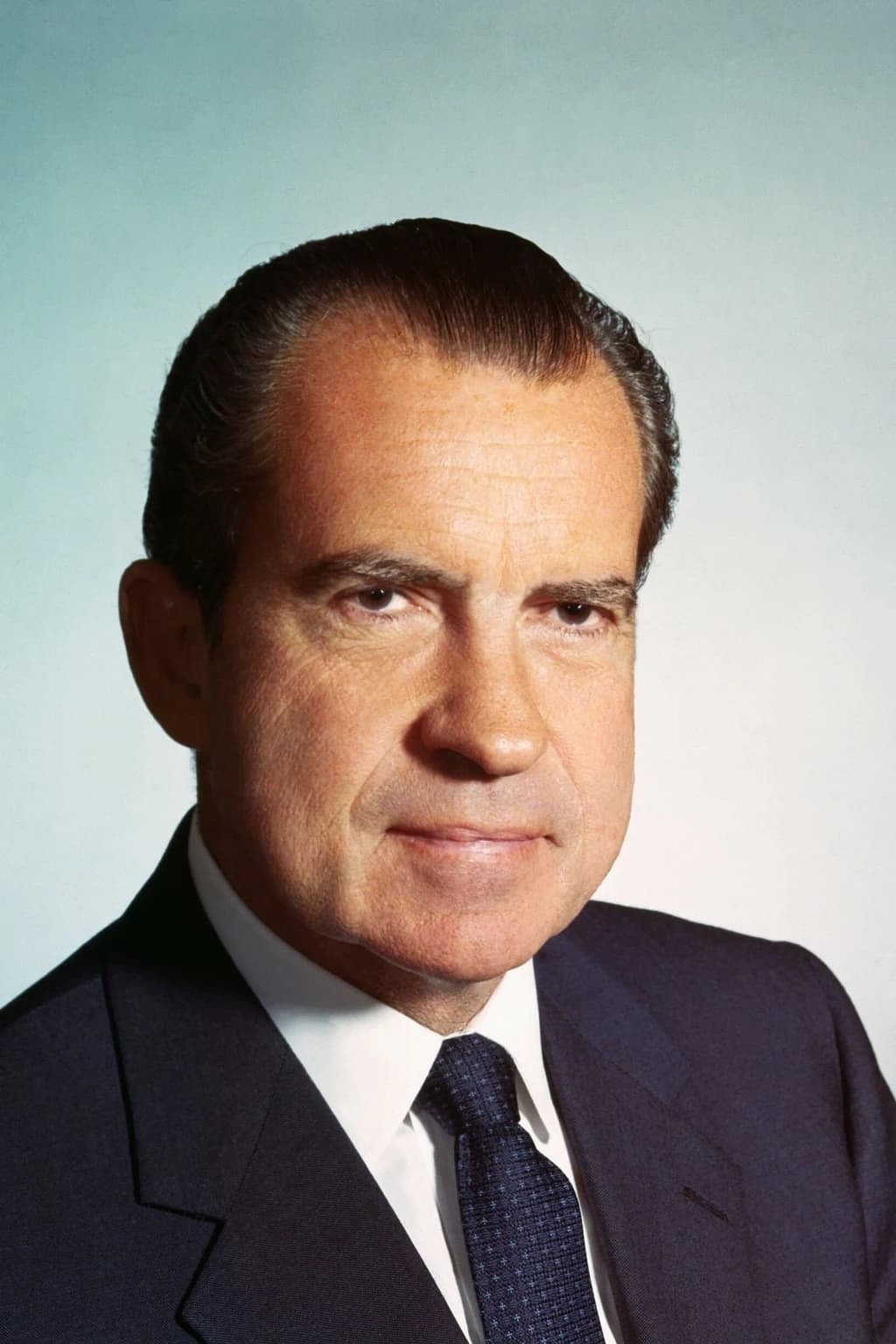 Portrait photograph of Richard Nixon