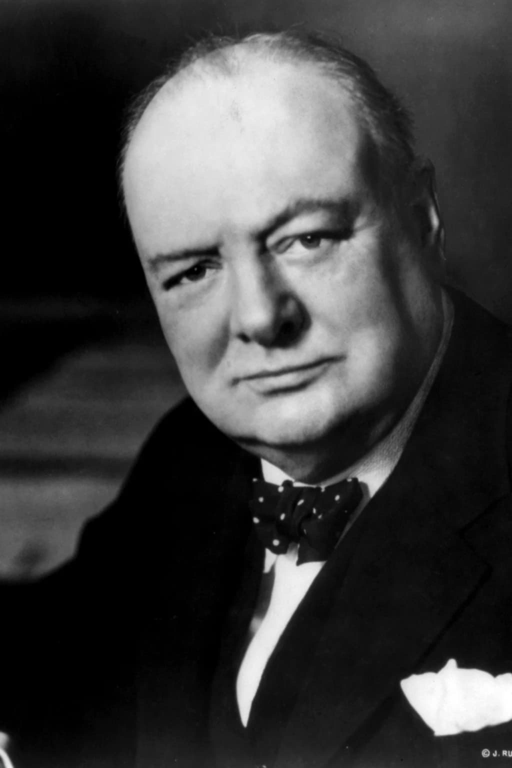 Portrait photograph of Sir Winston Churchill