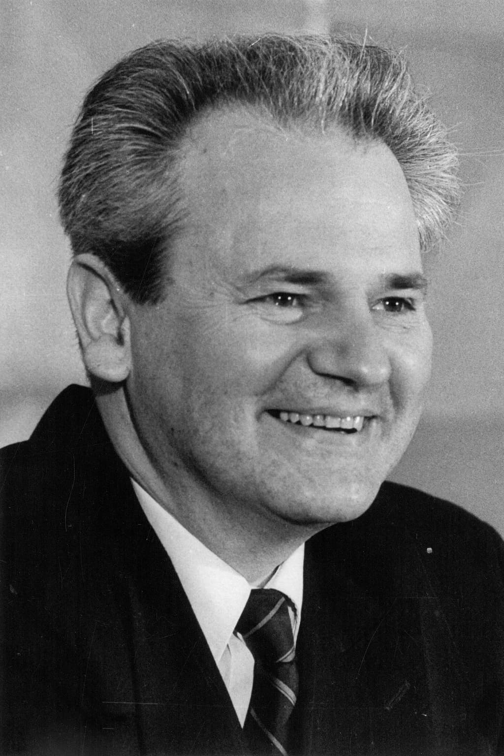 Portrait photograph of Slobodan Milosevic